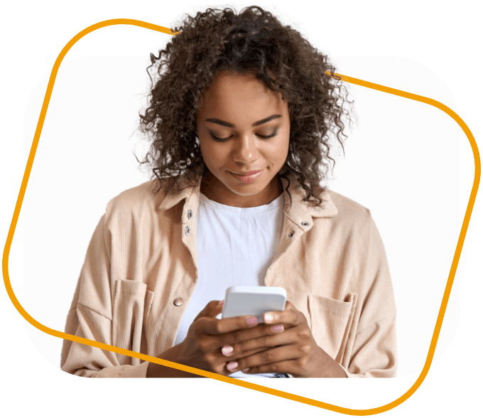 A person browsing and ordering on the AOUID app
